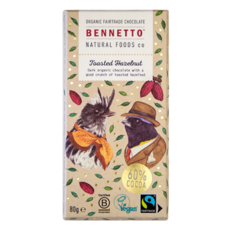 BENNETTO 60%烤榛子黑巧克力制品